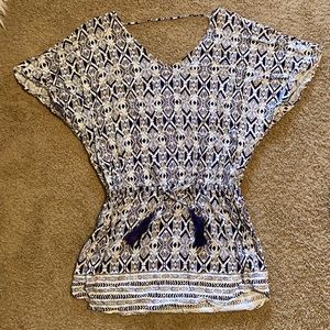 En Creme Dress- Women’s patterned t-shirt dress